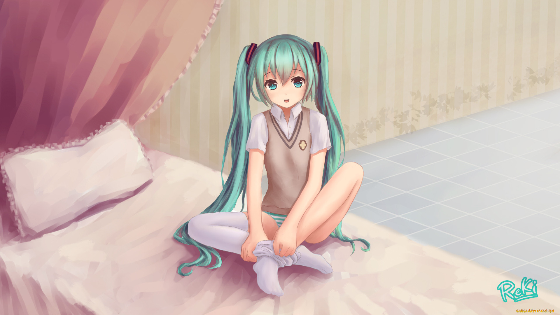 , vocaloid, art, reki, , hatsune, miku, , , , 